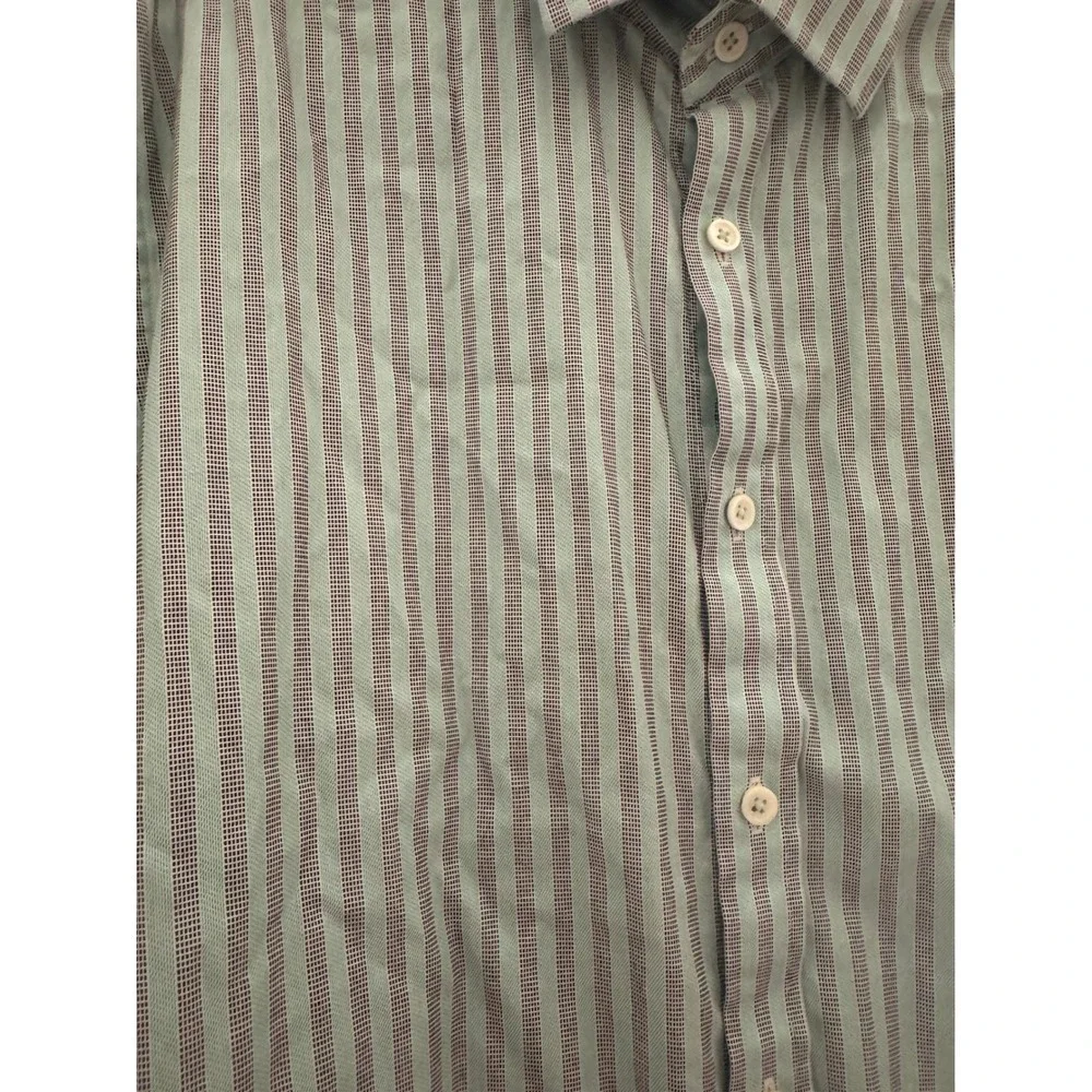 Robert Graham Tailored Fit Striped Long Sleeve Button Down Shirt Men's Large